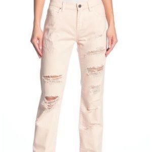 BLANK NYC Pink Distressed Boyfriend Jeans size 27